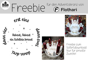 Freebie * Adventskranz * Plottdatei