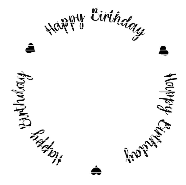 Plotterdatei * happy Birthday * Kerzenteller