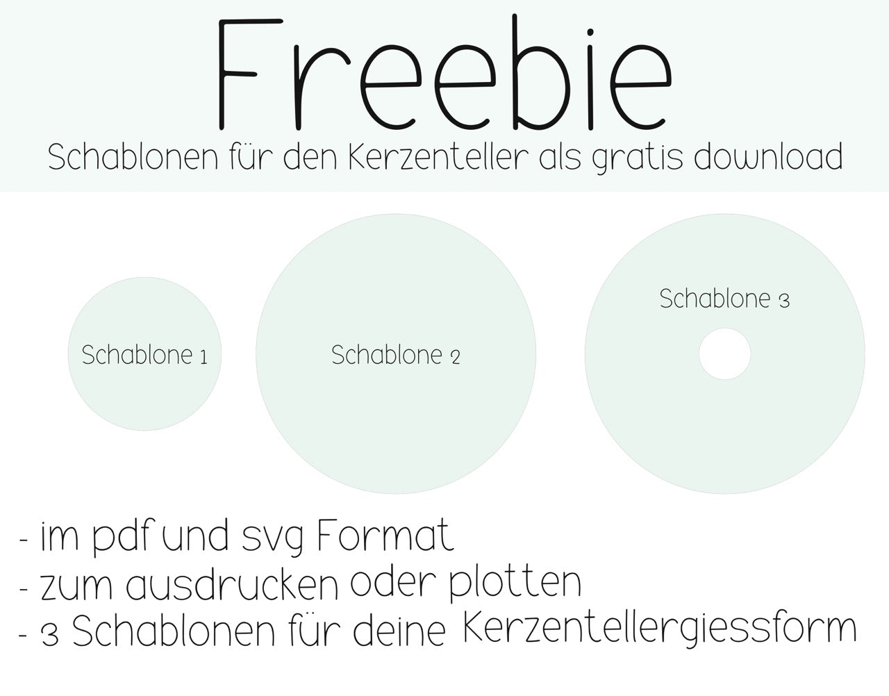 Freebie Kerzentellerschablone