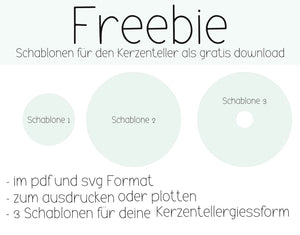 Freebie Kerzentellerschablone