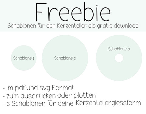 Freebie Kerzentellerschablone