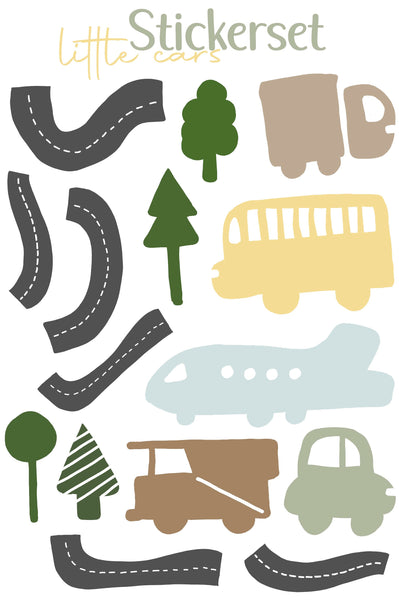 Stickerbogen A4 * little cars * Papiersticker * Aufkleber