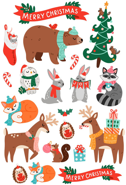 Stickerbogen * merry christmas * Papiersticker * Aufkleber