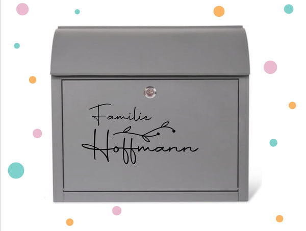 Aufkleber für Briefkasten * Namensaufkleber * 3 Größen