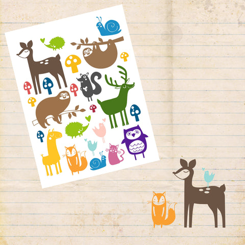 Stickerbogen A4 * animals * Papiersticker * Aufkleber