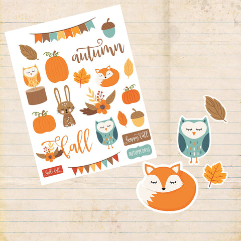 Stickerbogen A4 * Herbstset 1 * Papiersticker * Aufkleber