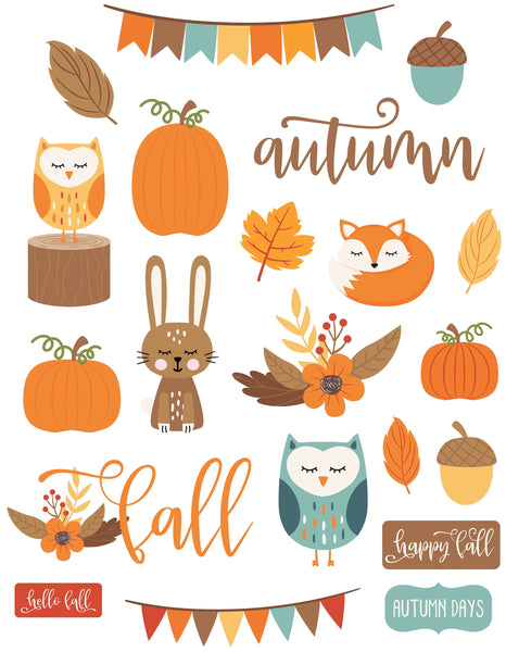 Stickerbogen A4 * Herbstset 1 * Papiersticker * Aufkleber