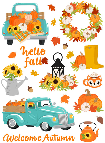 Stickerbogen A4 * Herbstset 3 * Papiersticker * Aufkleber