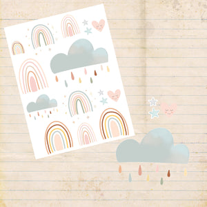 Stickerbogen A4 * Rainbows * Papiersticker * Aufkleber