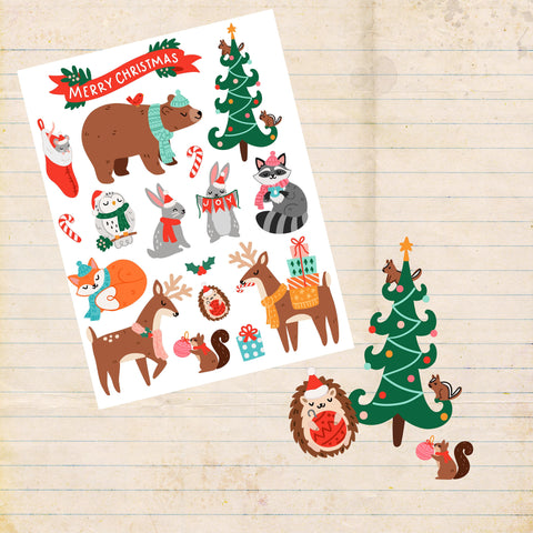 Stickerbogen A4 * merry christmas * Papiersticker * Aufkleber