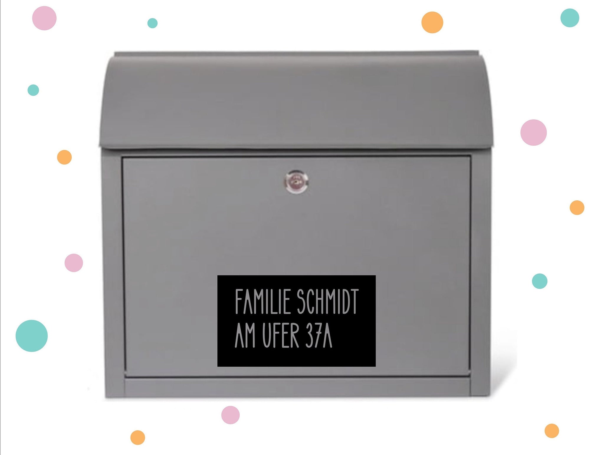 Aufkleber für Briefkasten * Namensaufkleber * 3 Größen